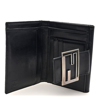 Fendi Zucchino Compact Wallet Black 5 of 6