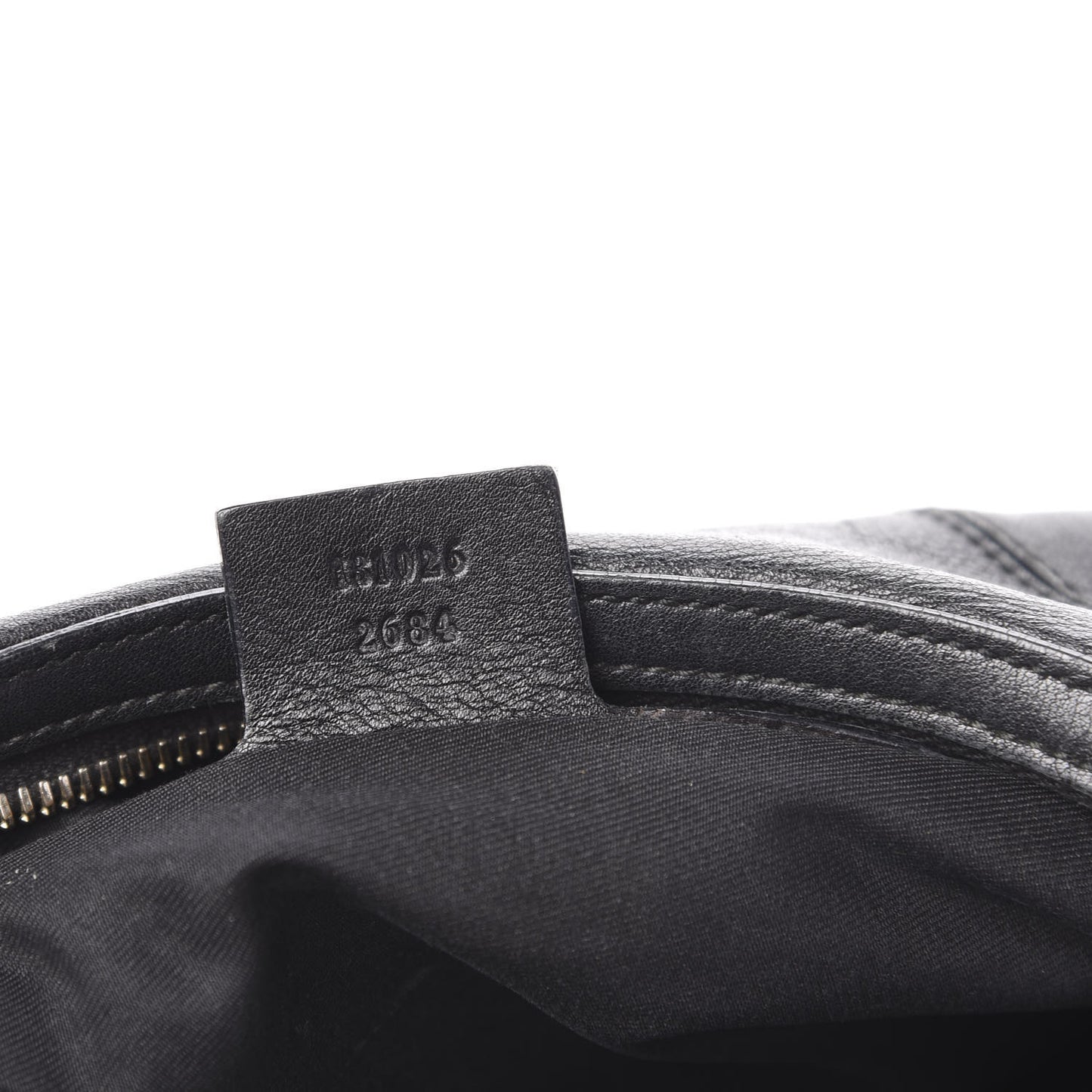 Calfskin Horsebit Chain Hobo Black