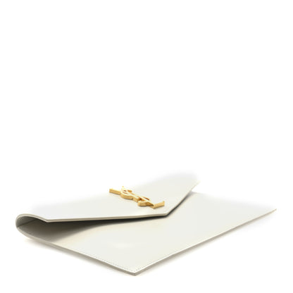 Saint Laurent Smooth Shiny Calfskin Uptown Pouch Crema Soft 4 of 6