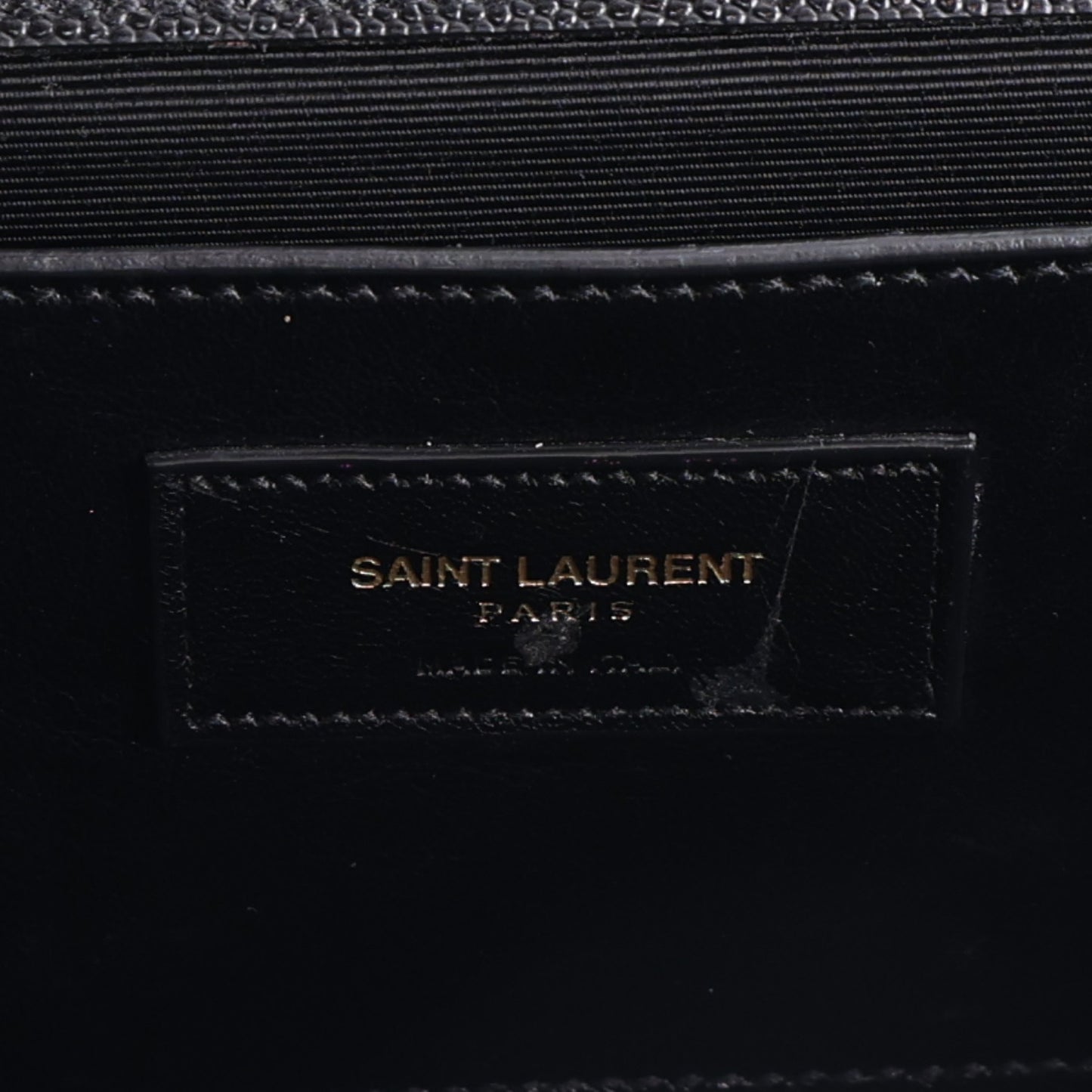 Grain De Poudre Monogram Cassandre Clutch Black