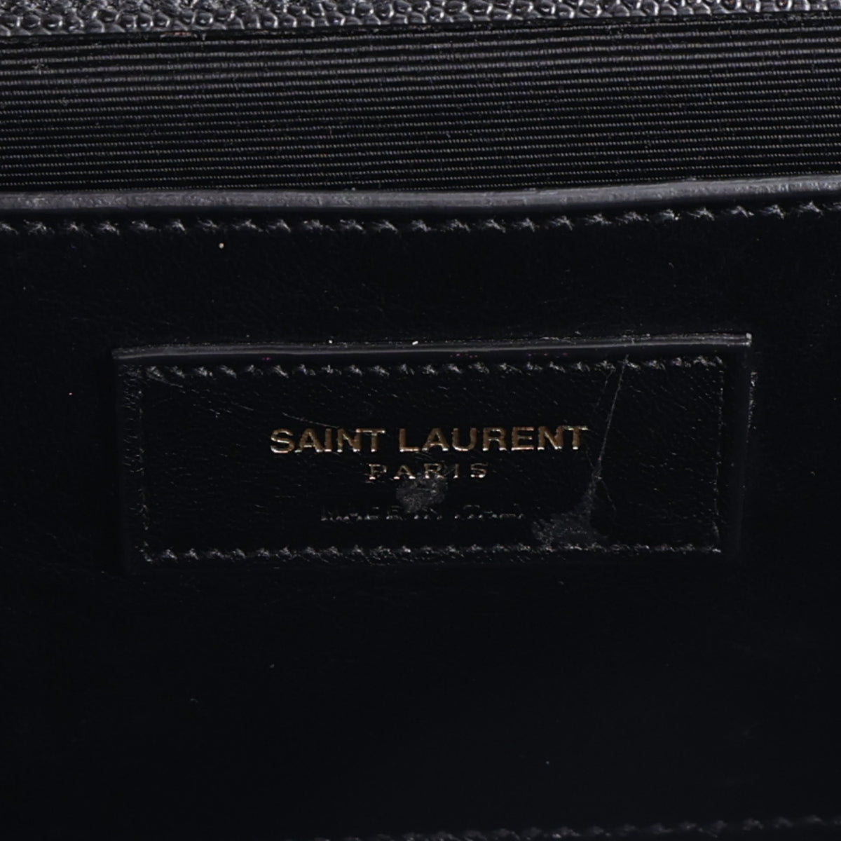 Saint Laurent Grain De Poudre Monogram Cassandre Clutch Black 7 of 10