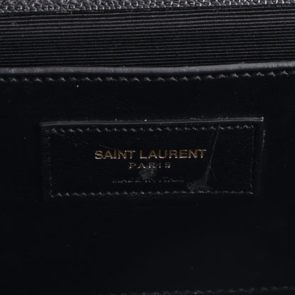 Saint Laurent Grain De Poudre Monogram Cassandre Clutch Black 7 of 10