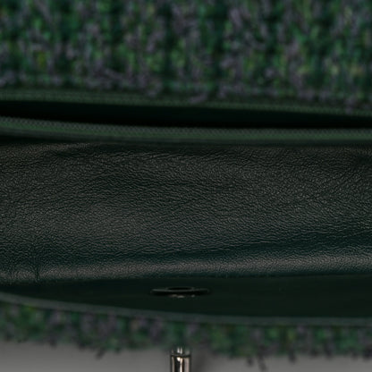 Chanel Wool Tweed Quilted Mini Rectangular Flap Green 5 of 10