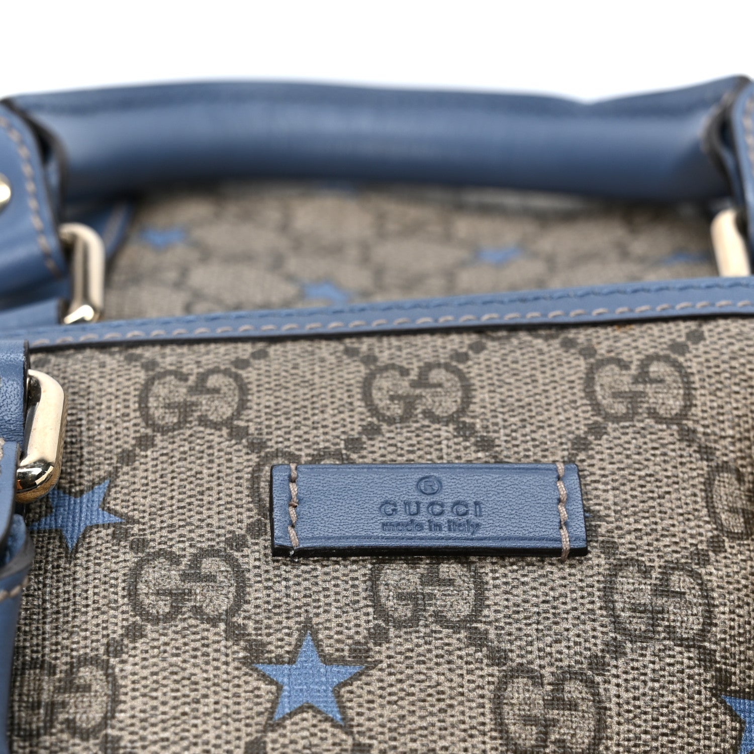 Gucci GG Supreme Stars Large Joy Boston Light Blue 7 of 13
