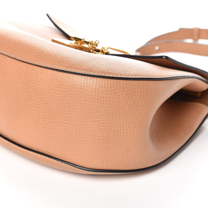 Chloe Grained Calfskin Lambskin Medium Bi-Color Drew Shoulder Bag Wet Sand Sunflower 11 of 13
