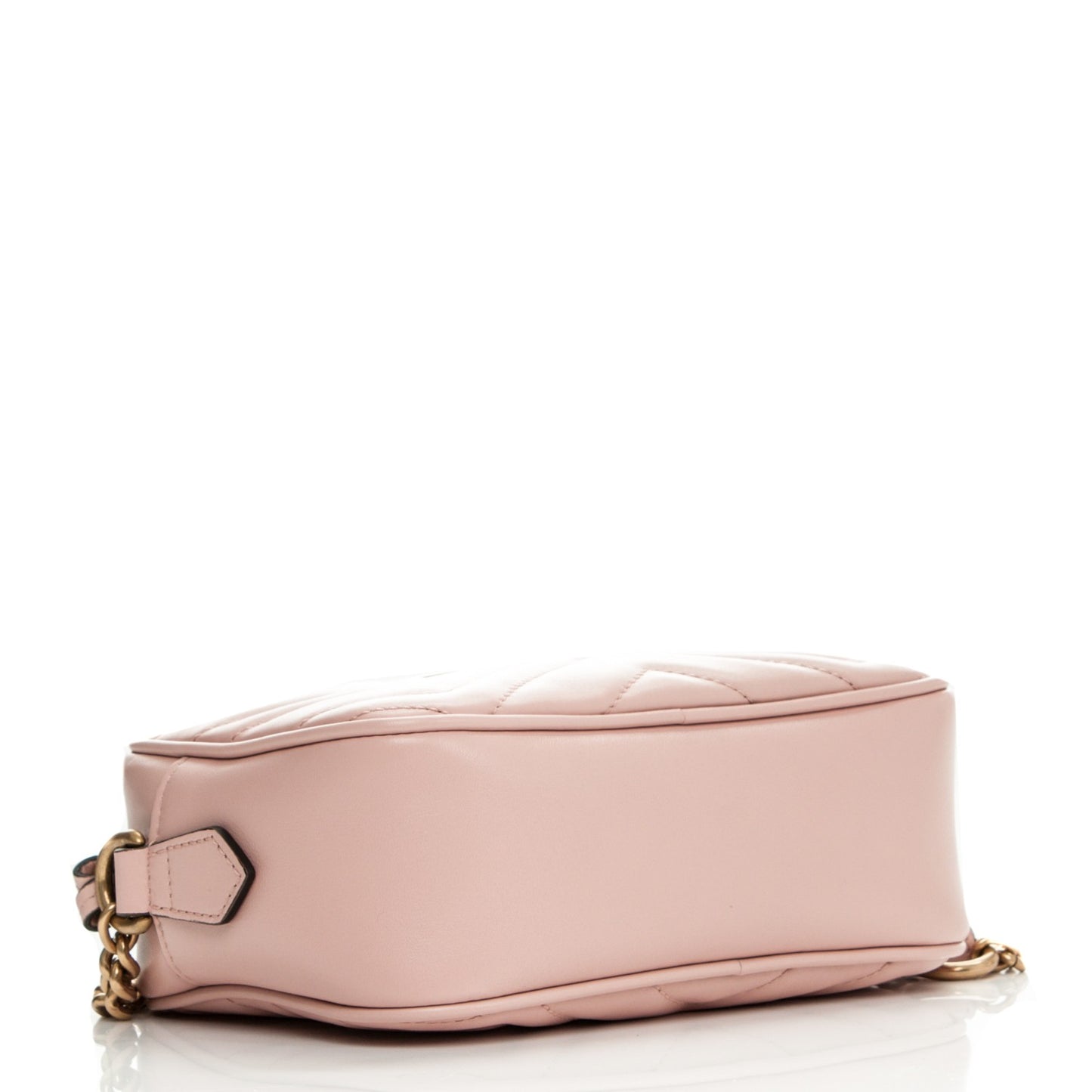 Calfskin Matelasse Mini GG Marmont Chain Shoulder Bag Perfect Pink