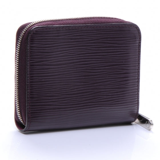 Epi Zippy Coin Purse Cassis