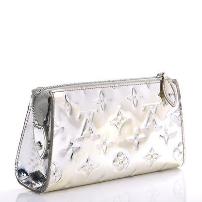 Louis Vuitton Monogram Miroir Trousse Cosmetic Bag Silver 3 of 13