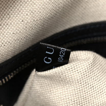 Gucci GG Supreme Monogram Web Medium Ophidia Top Handle Bag Beige Blue 8 of 11