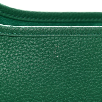 Hermes Taurillon Clemence Evelyne III PM Vert Vertigo 8 of 9