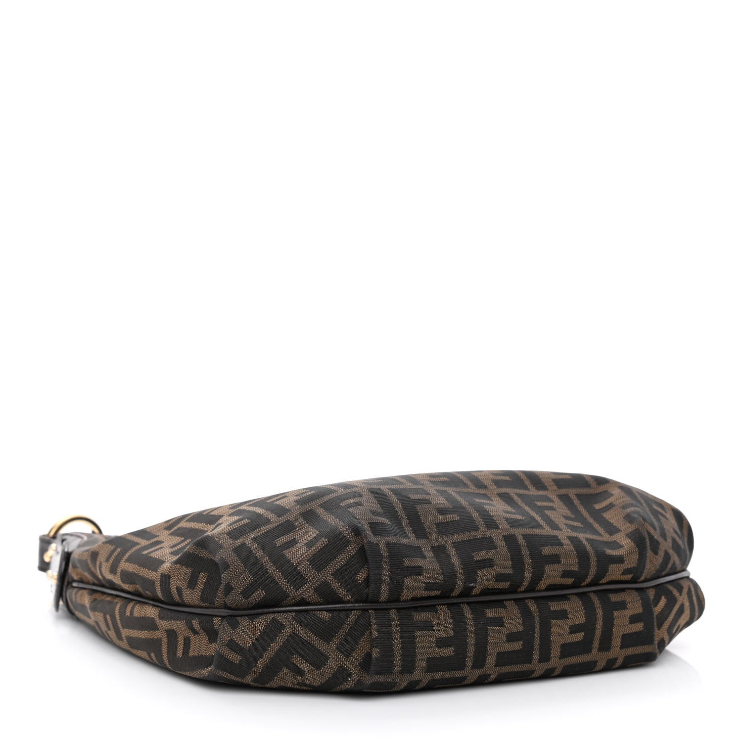 Fendi Zucca Cuoio Lucido Small Chef Hobo Tobacco Moro 3 of 9