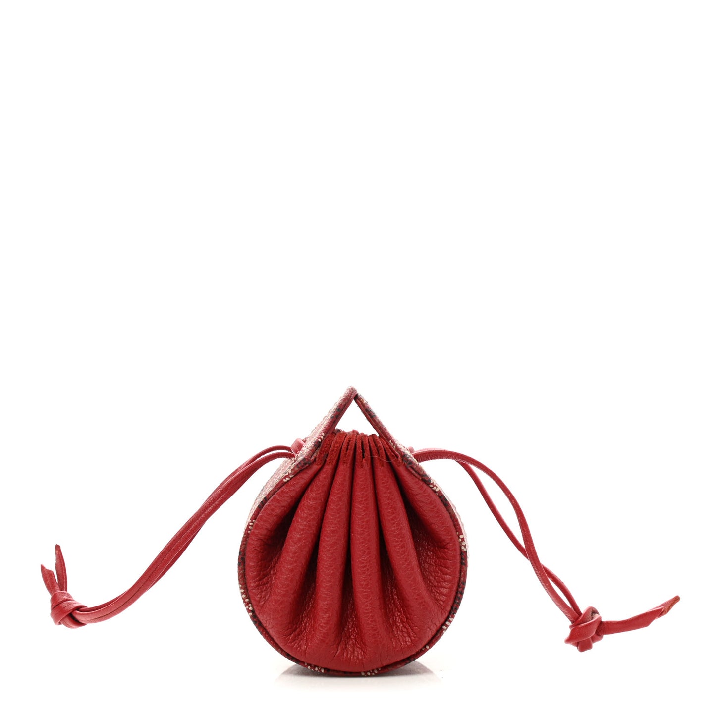 Goyardine Drawstring Coin Pouch Red