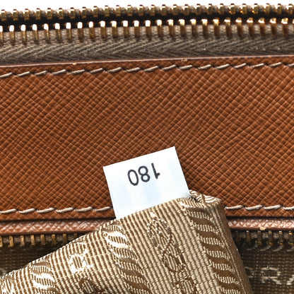 Prada Saffiano Medium Galleria Double Zip Tote Caramel 6 of 15