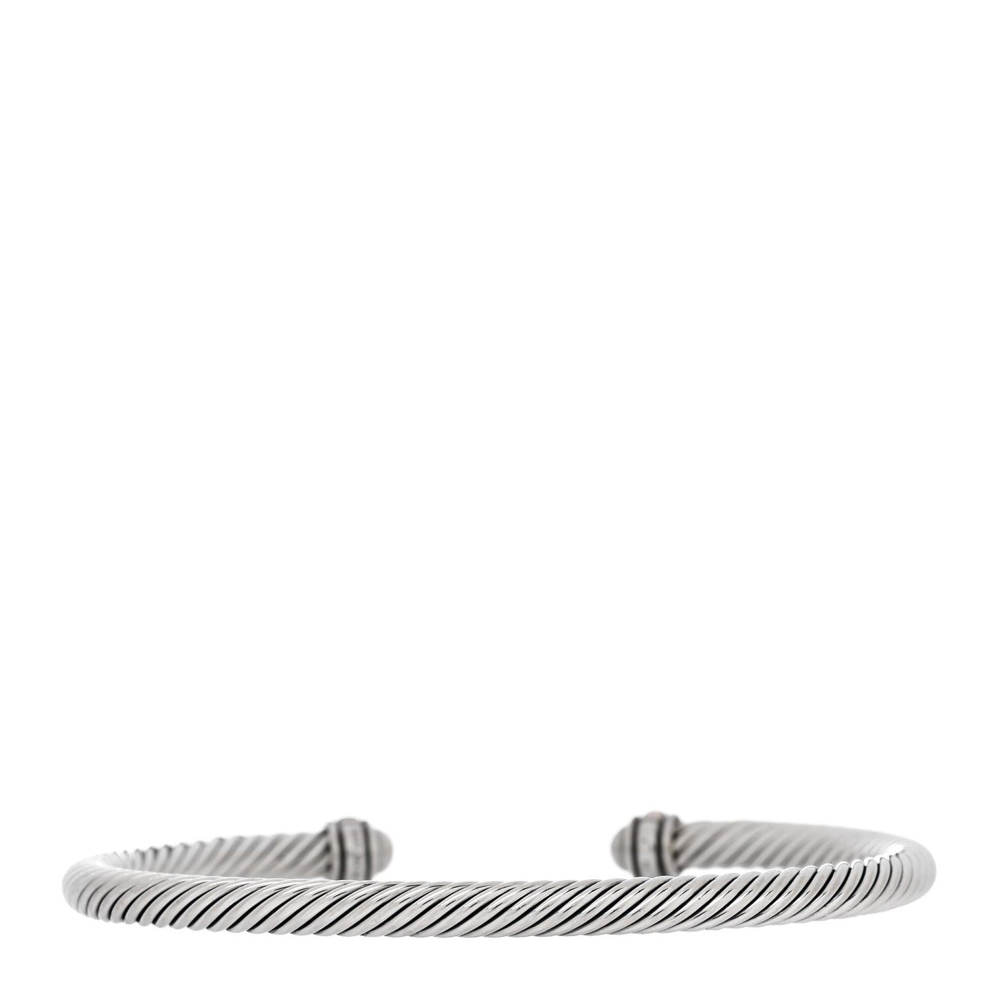 Sterling Silver 18K Rose Gold 4mm Cable Classics Bracelet