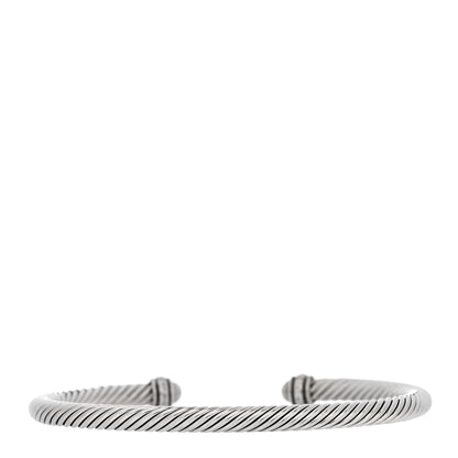 David Yurman Sterling Silver 18K Rose Gold 4mm Cable Classics Bracelet 3 of 5