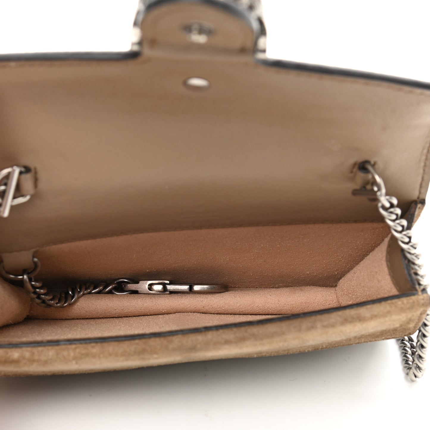 GG Supreme Monogram Super Mini Dionysus Shoulder Bag Taupe