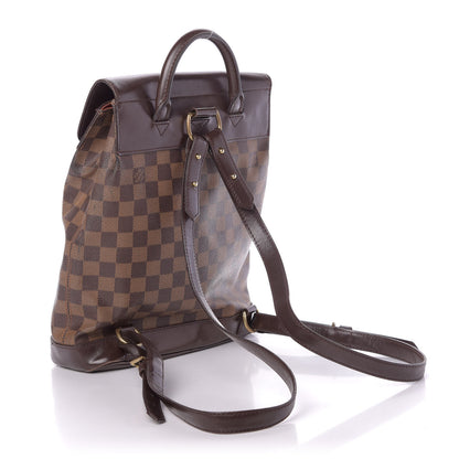 Louis Vuitton Damier Ebene Soho Backpack 2 of 15