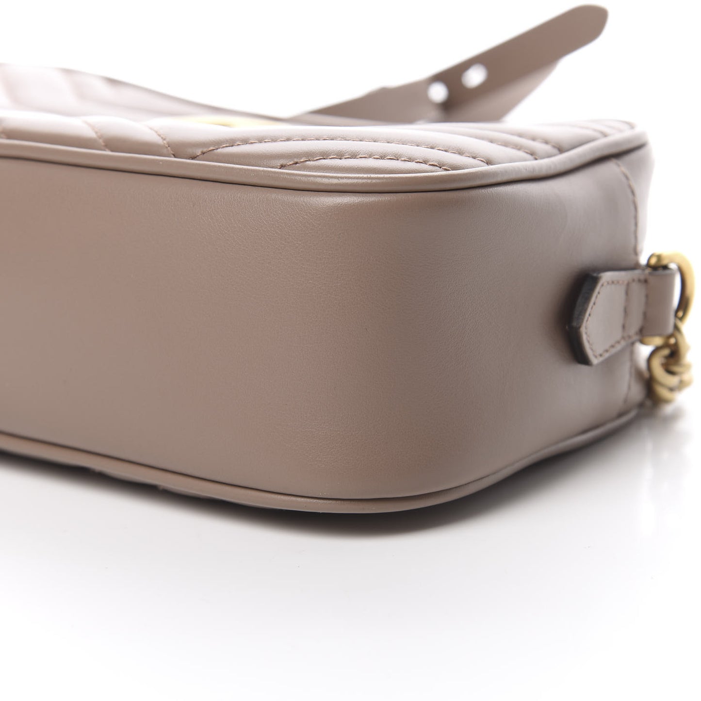 Calfskin Matelasse Small GG Marmont Chain Shoulder Bag Porcelain Rose