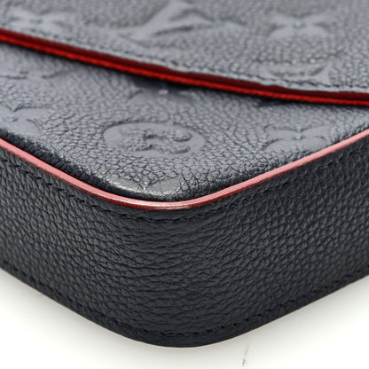 Louis Vuitton Empreinte Pochette Felicie Chain Wallet Marine Rouge 9 of 9