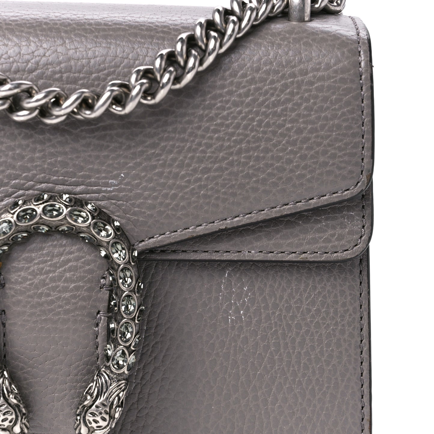 Calfskin Mini Dionysus Shoulder Bag Dusty Grey