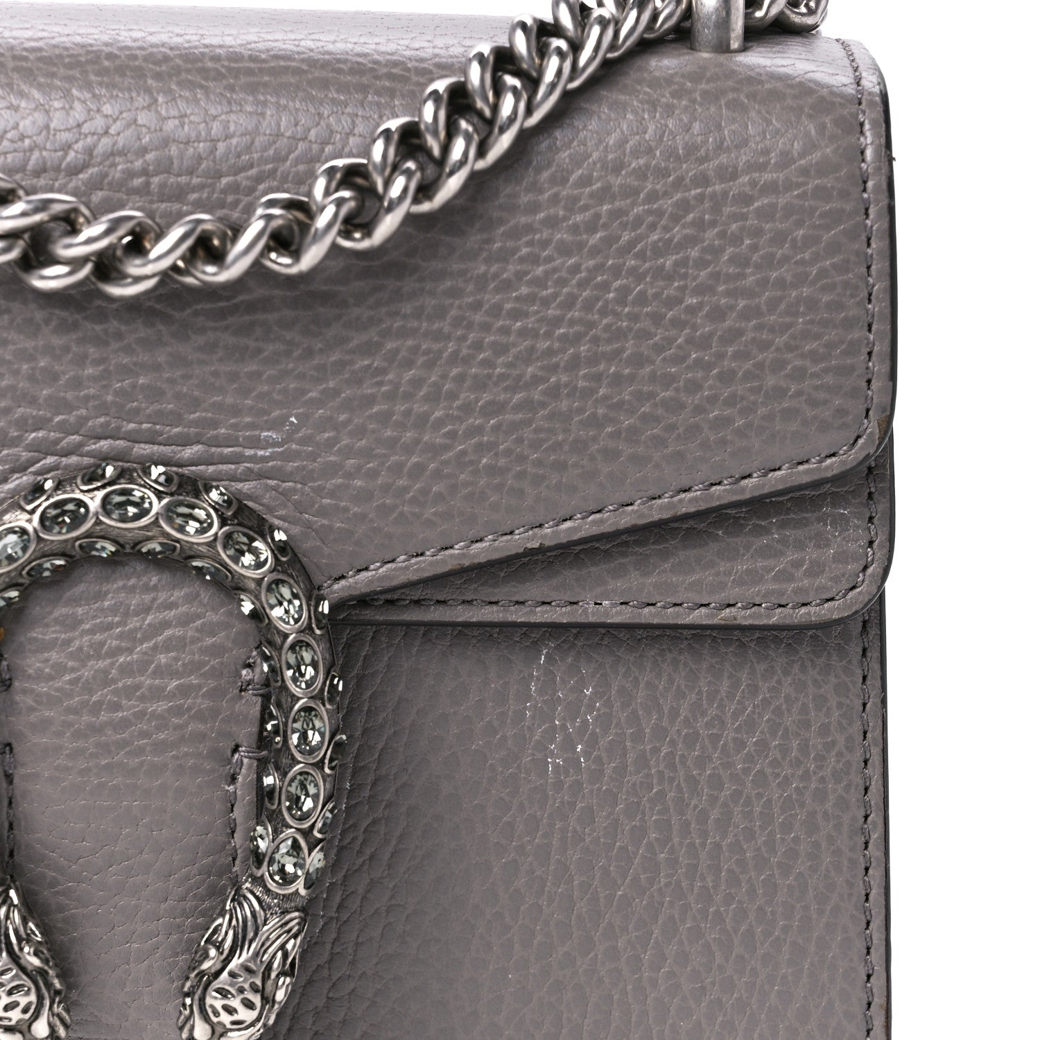 Gucci Calfskin Mini Dionysus Shoulder Bag Dusty Grey 14 of 14