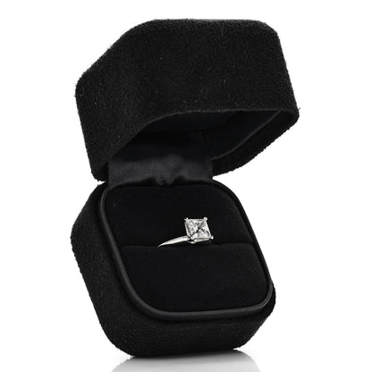 Tiffany Platinum Diamond 1.37ct Princess Solitaire Engagement Ring 53 6.25 7 of 7