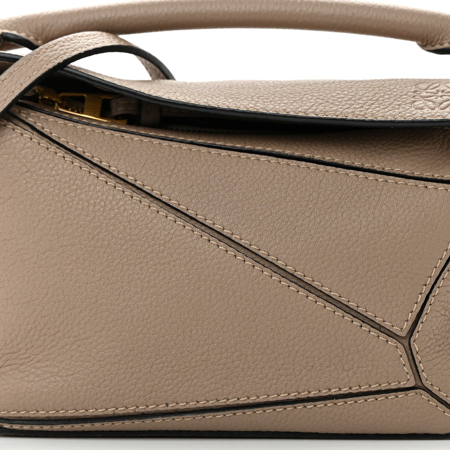 Calfskin Mini Puzzle Bag Sand