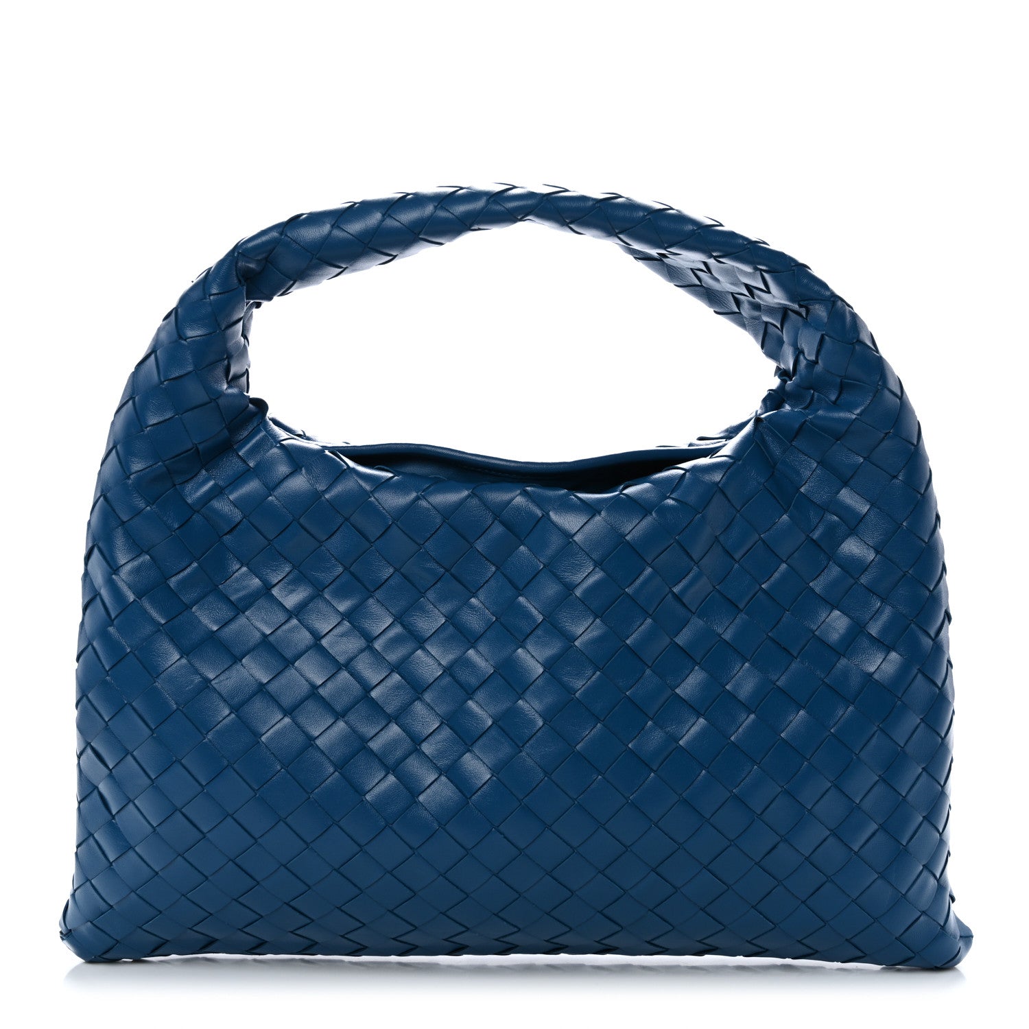 Bottega Veneta Calfskin Intrecciato Small Hop Deep Pacific 1 of 10