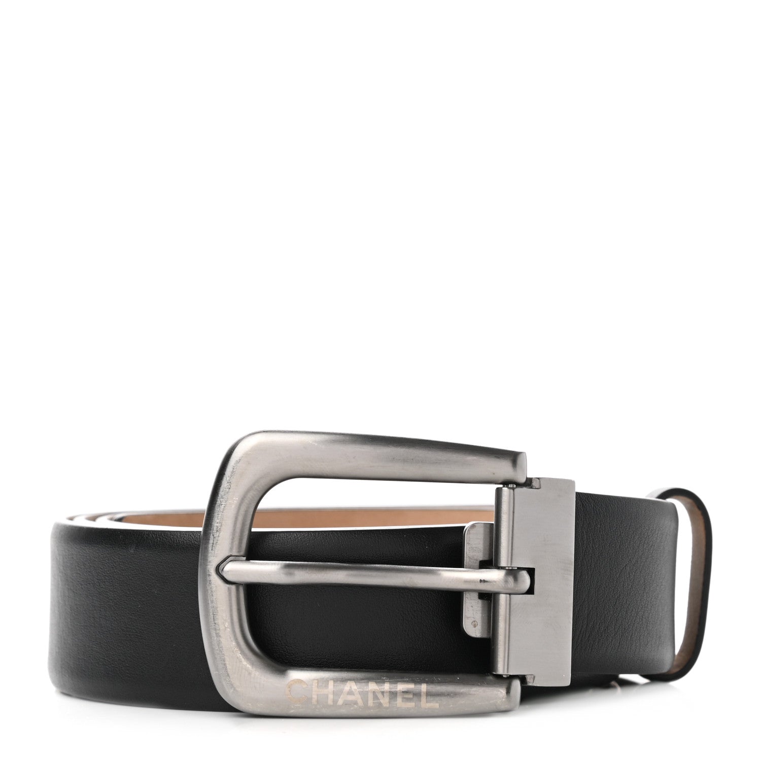 Chanel Calfskin Belt 95 38 Black 1 of 7