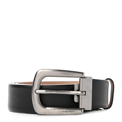 Chanel Calfskin Belt 95 38 Black 1 of 7