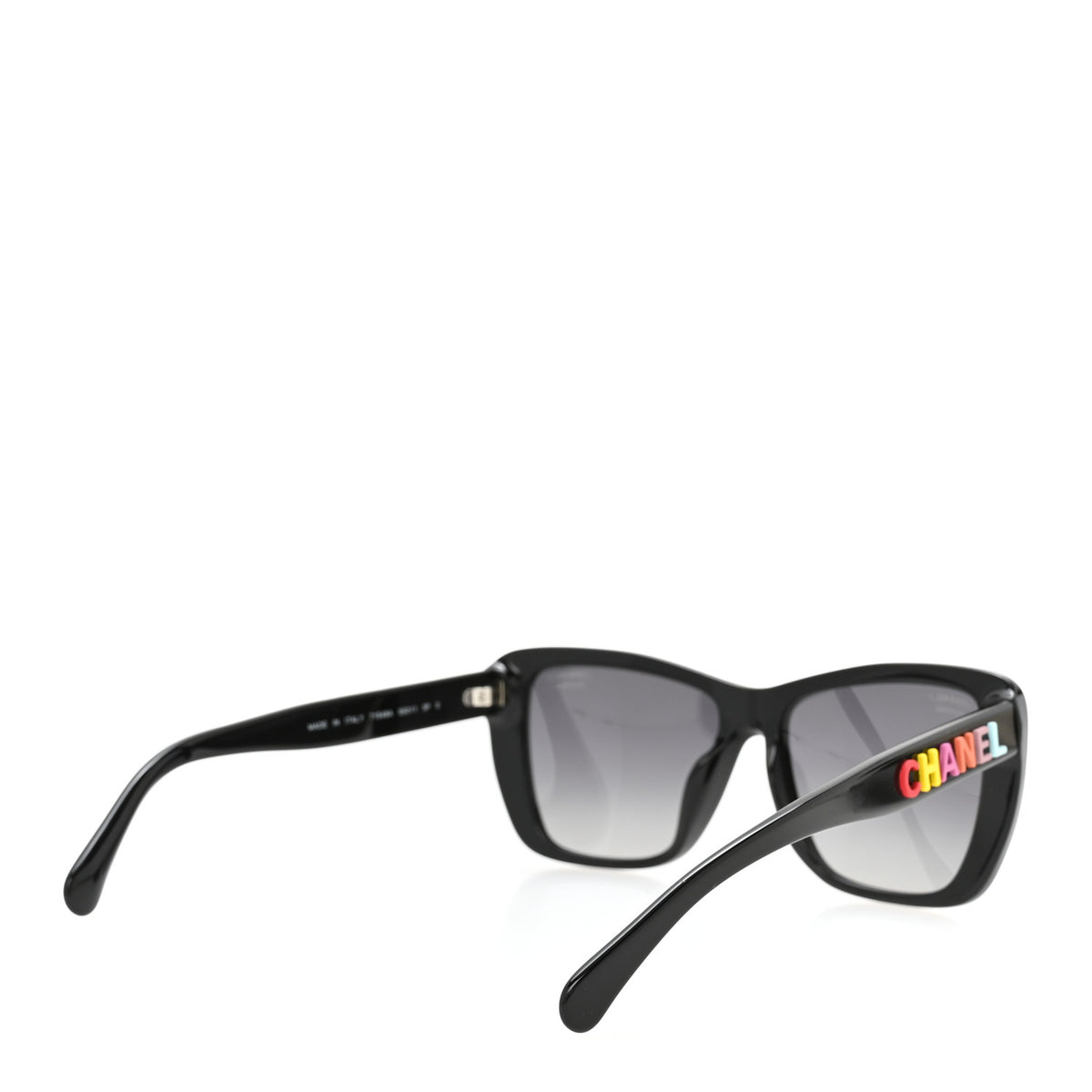 Chanel Acetate Polarized Butterfly Sunglasses 71548A Black 4 of 8