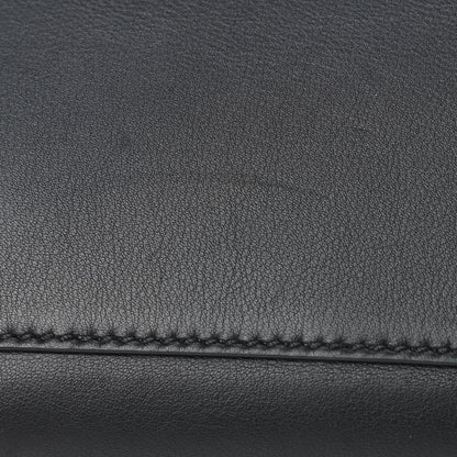 Fendi Vitello Tahiti Burro Medium Peekaboo Iconic Essentially Satchel Black Corda 11 of 11