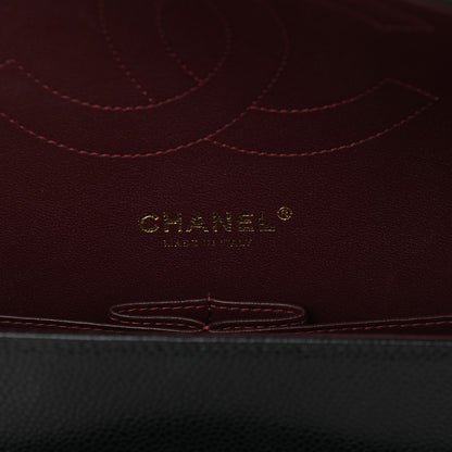 Chanel Caviar Quilted Jumbo Double Flap Black 6 of 9
