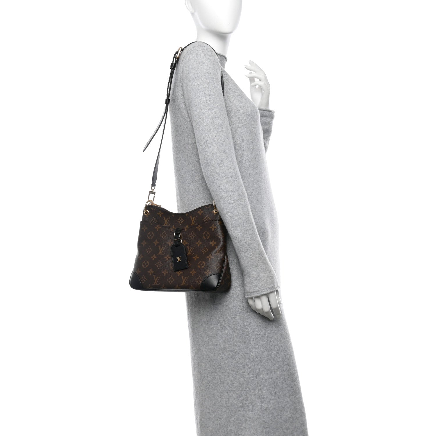 Louis Vuitton Monogram Odeon PM Black 2 of 9