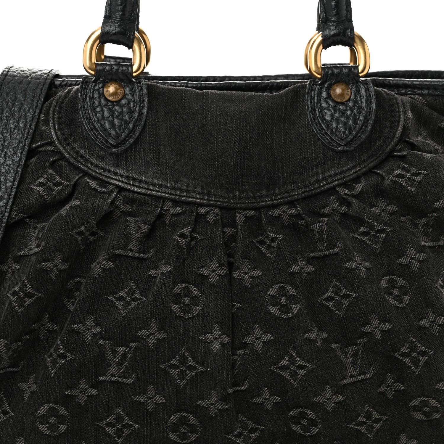 Louis Vuitton Denim Neo Cabby MM Black 7 of 9