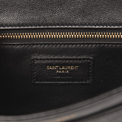 Saint Laurent Lambskin Matelasse Amalia Chain Shoulder Bag Black 6 of 9