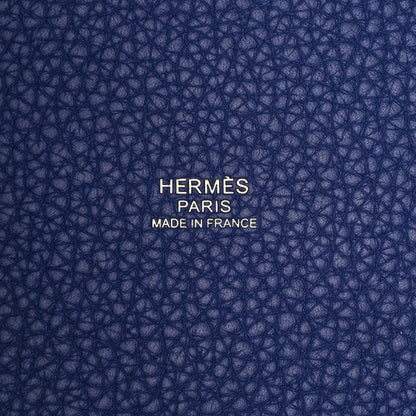 Hermes Taurillon Clemence Picotin Lock 18 PM Bleu Saphir 6 of 11
