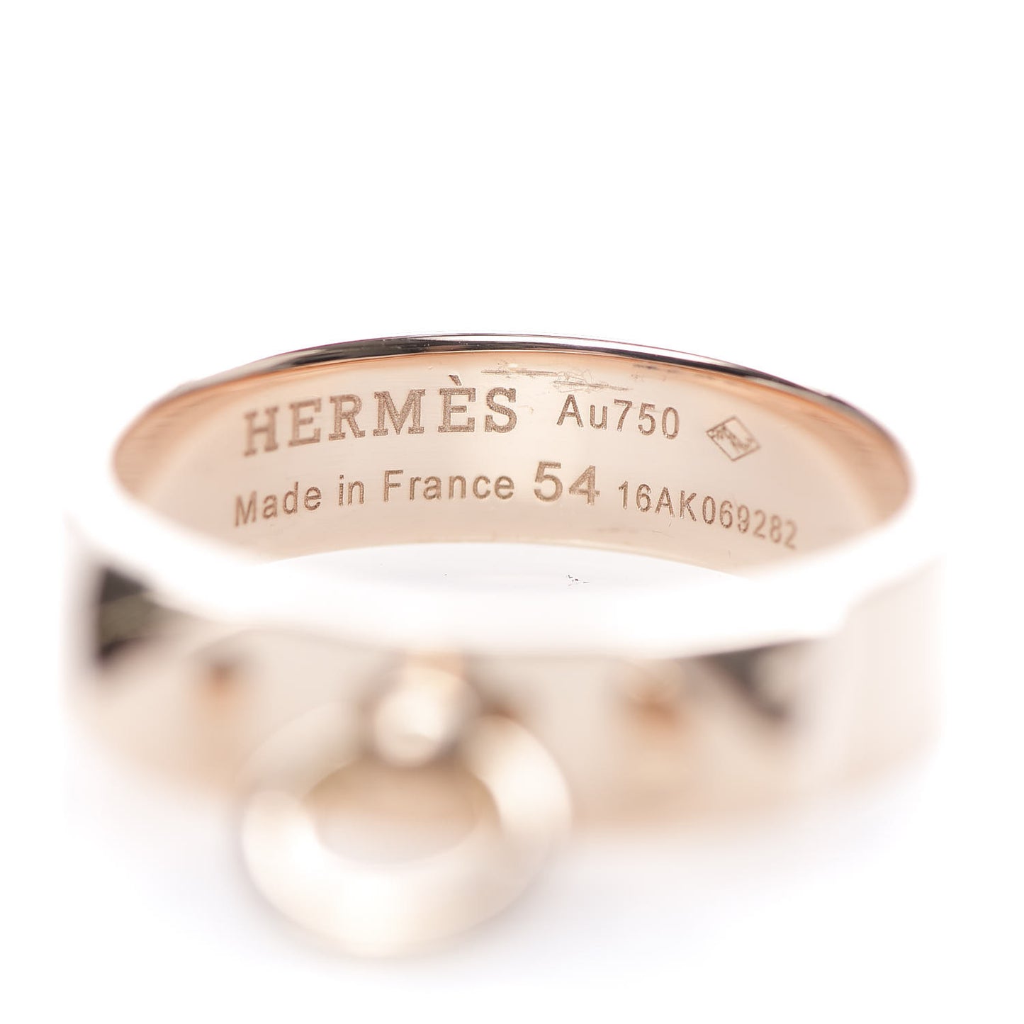18K Rose Gold PM Collier De Chien Ring 54 6.75