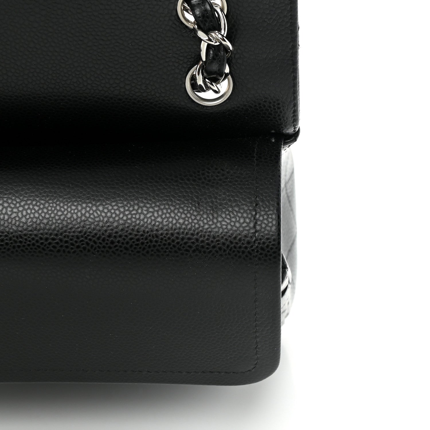 Chanel Caviar Quilted Jumbo Double Flap Black 12 of 16