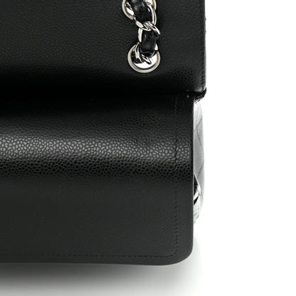 Chanel Caviar Quilted Jumbo Double Flap Black 12 of 16