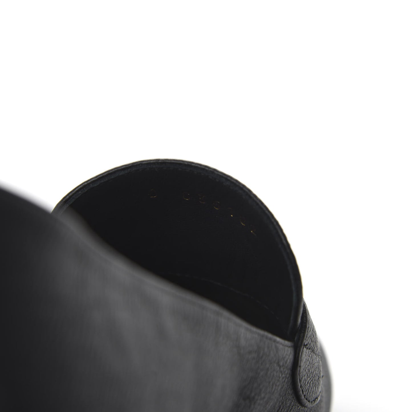 Calfskin CC Mocassin Loafers 38.5 Black