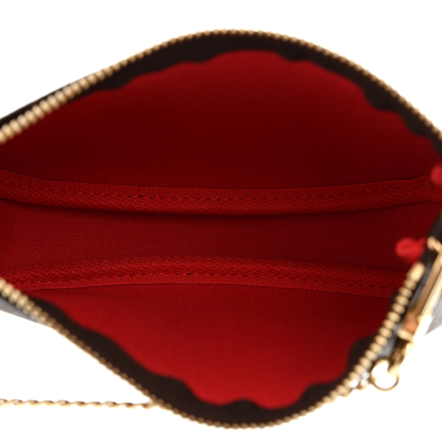 Monogram 2021 Christmas Animation London Mini Pochette Accessories Red
