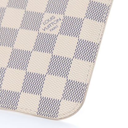 Louis Vuitton Damier Azur Neverfull MM GM Pochette Rose Ballerine 11 of 14