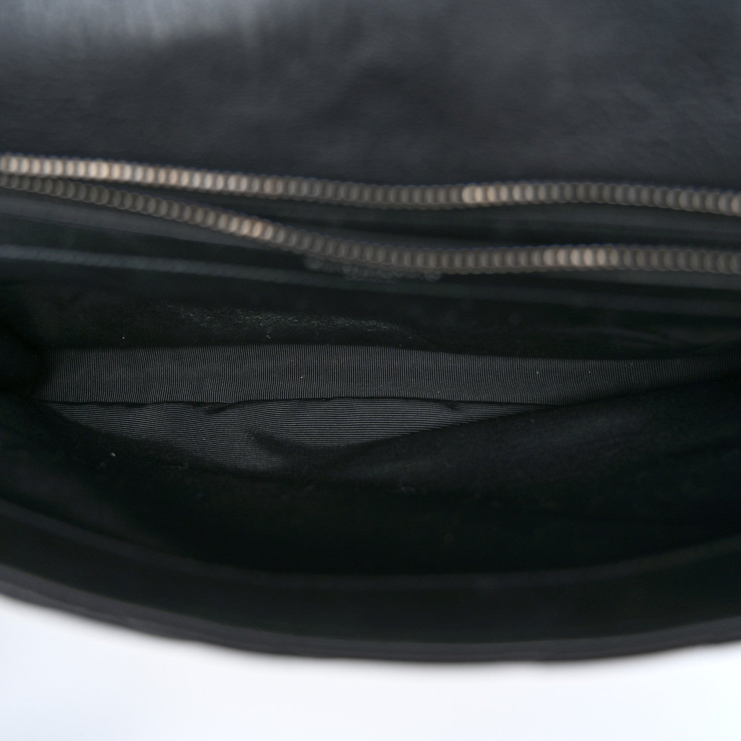 Saint Laurent Sheepskin Matelasse Chevron Monogram Large College Satchel Black 5 of 11