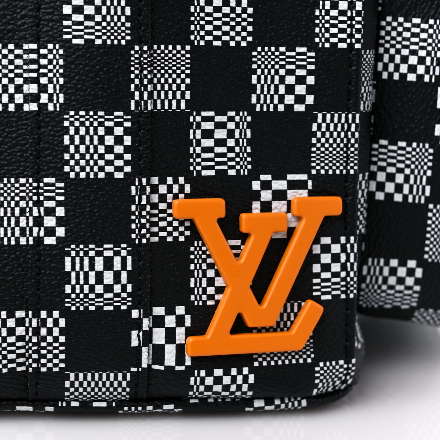 Damier Distorted Christopher Backpack Black White