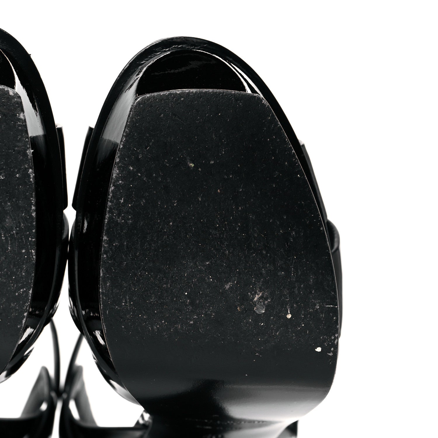 Saint Laurent Patent Tribute 105 Platform Sandals 40 Black 10 of 12