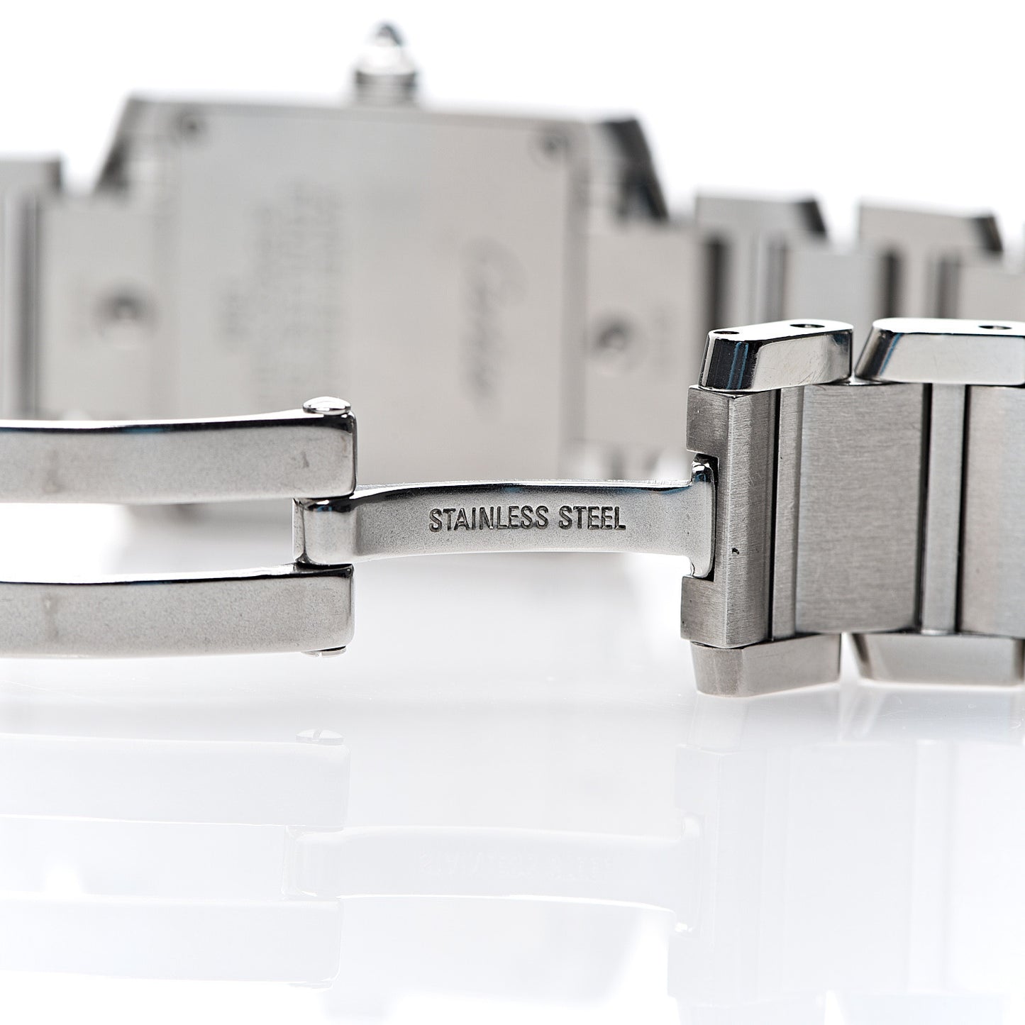 Stainless Steel 20mm Tank Francaise Quartz Watch