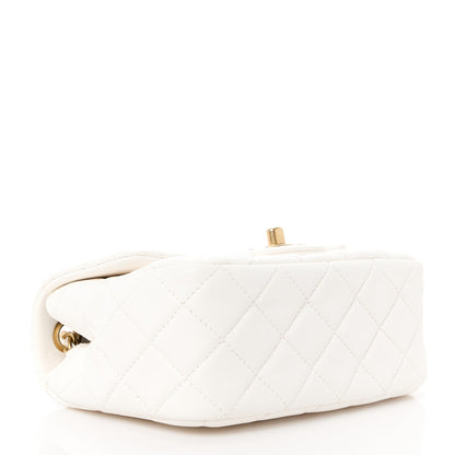 Chanel Lambskin Quilted Mini Pearl Crush Flap White 4 of 11