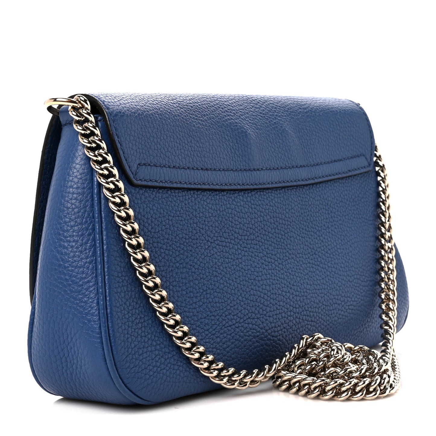 Pebbled Calfskin Medium Soho Flap Crossbody Caspian