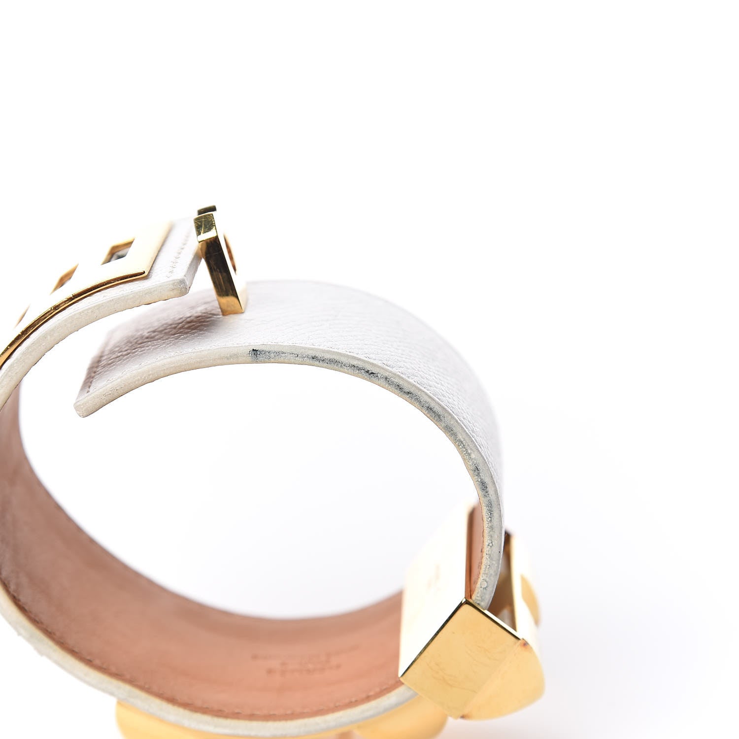 Hermes Epsom Collier de Chien CDC Bracelet S White 6 of 7